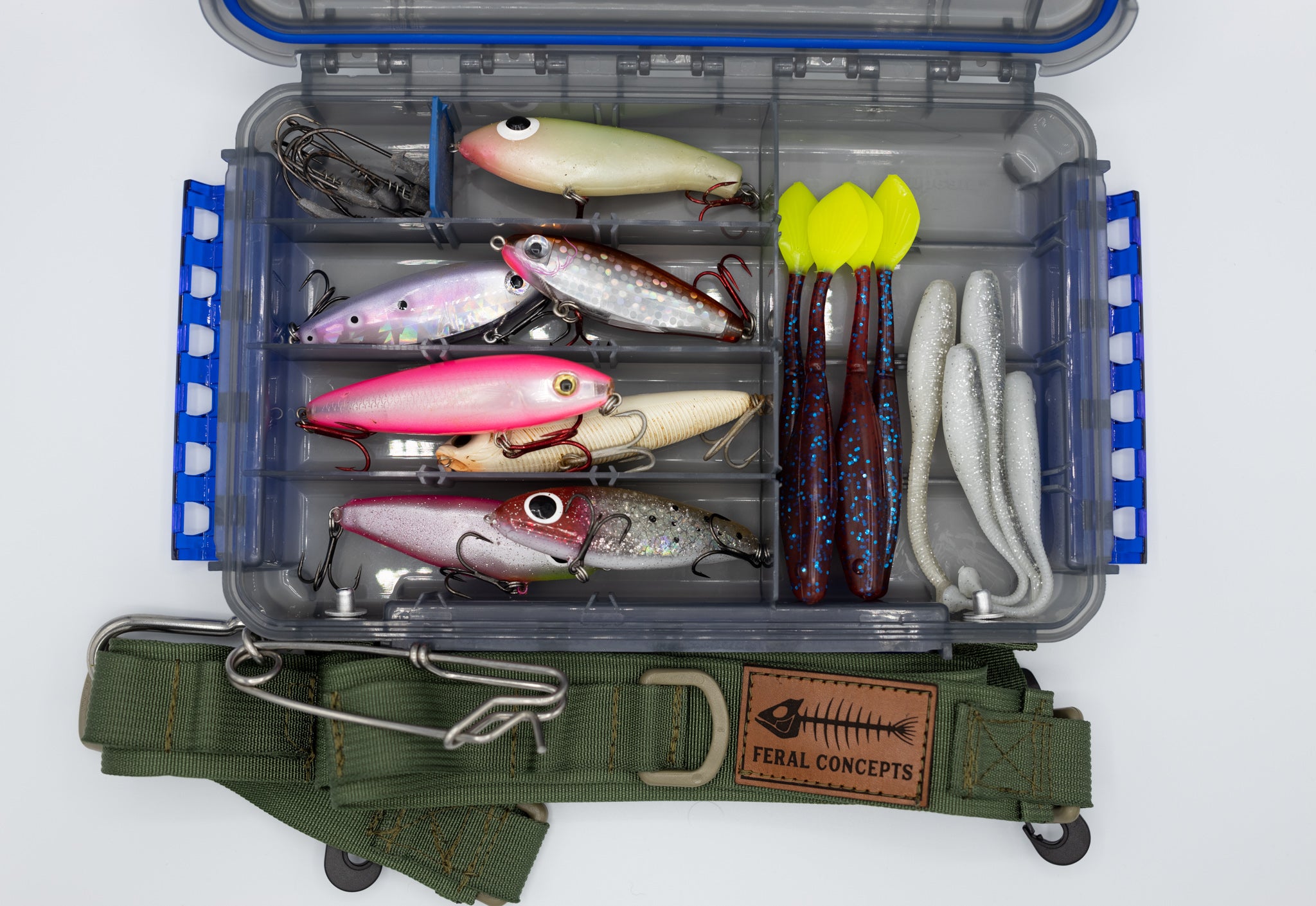 Fishing Tackle Box Fishing Box Lightweight with Compartments Gear